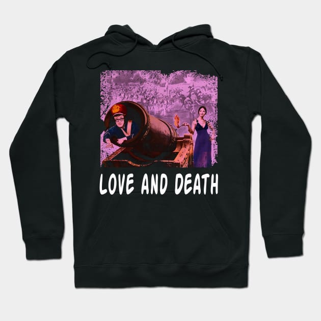 War and Whimsy Love and Movie Tee Hoodie by Doc Gibby